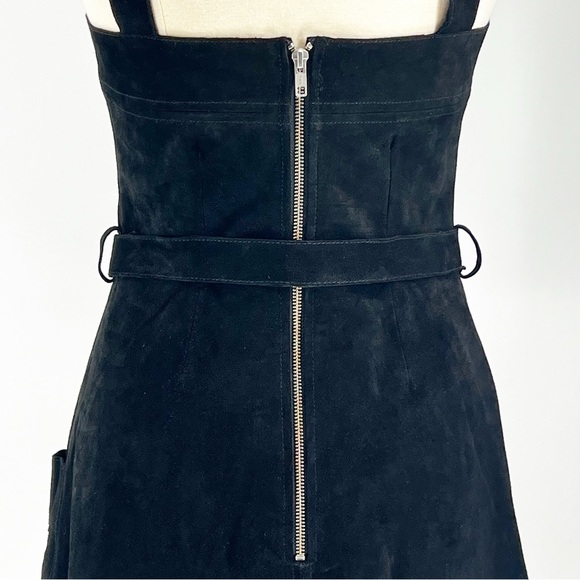 FREE PEOPLE Black Suede Jumper Mini Dress or Tunic 10 - Picture 5 of 11